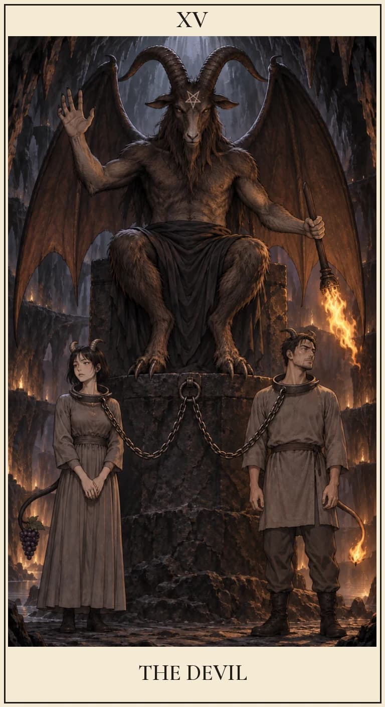 惡魔牌義:很想要的東西,為什麼也讓人難以脫身?